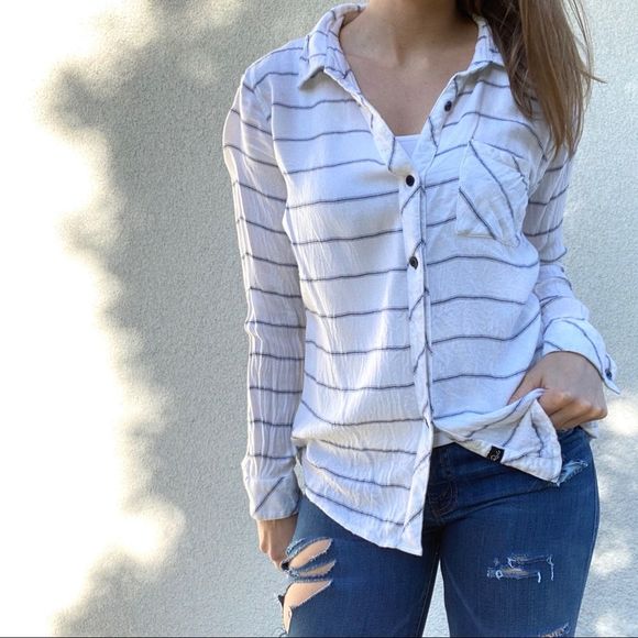 Rails plaid stripe button down small - Picture 1 of 6